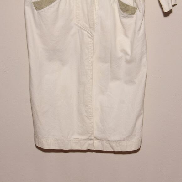 Vintage 90s Denim Duster Jacket Coat Size Medium Paris Sport Club - Picture 5 of 11